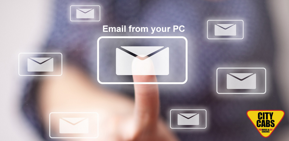email City cabs from your PC